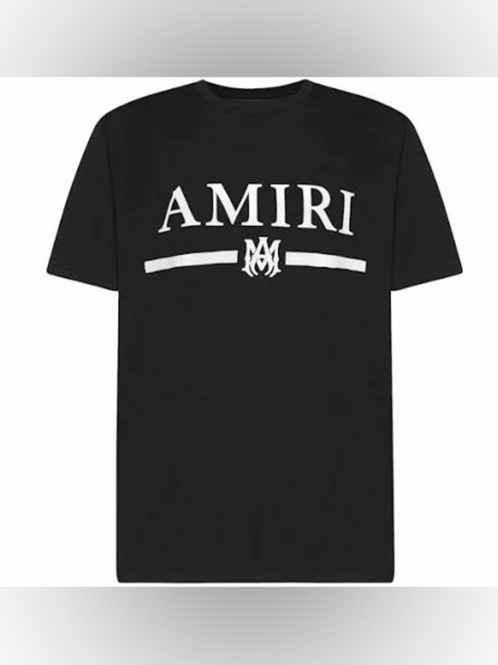 AMIRI Black and White Logo Short-Sleeve Tee